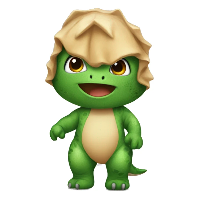 Baby In dinosaur costume sticker