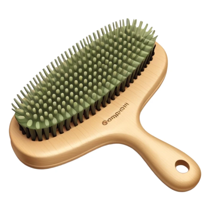 pastel olive Hairbrush sticker