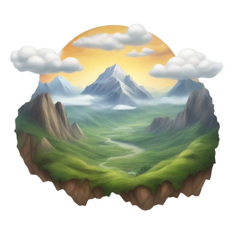 Secretes on mountain skies sticker