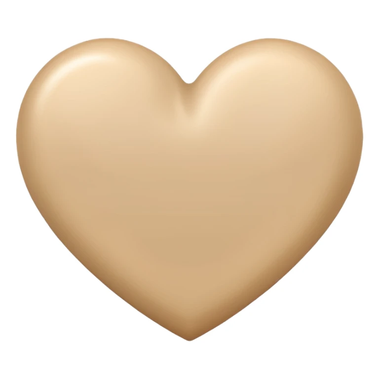 heart biegh colour sticker