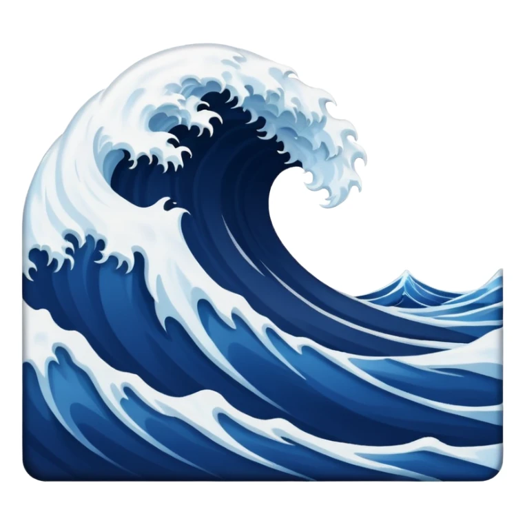 MAKE AN OCEAN WAVE LOOKS SCARY make it  500x500  sticker