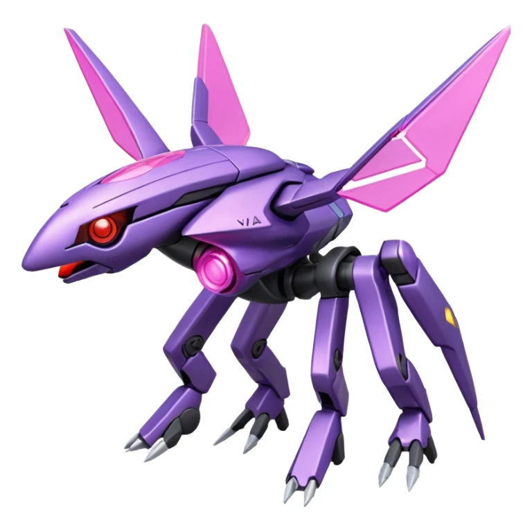 Miraidon-Genesect-Vikavolt-Vibrava-fusion-hybrid-creature, full body sticker