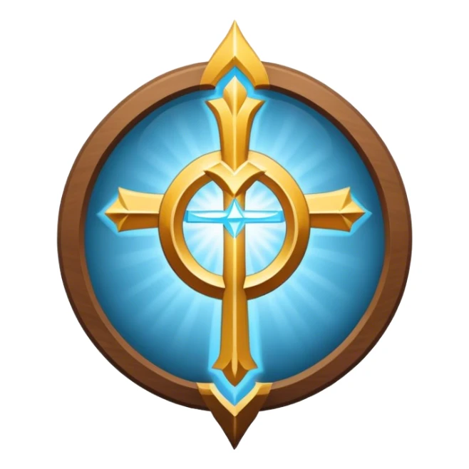 Apostle's emblem with a touch of light blue sticker