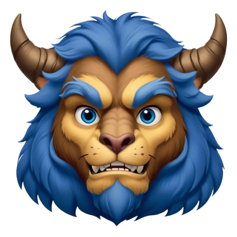 Beast beauty and the beast Disney face sticker