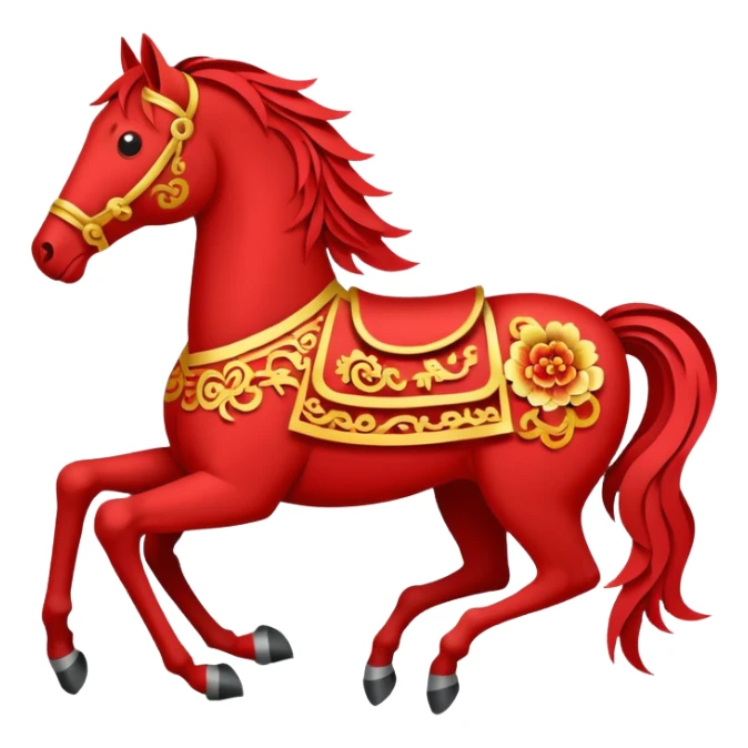 happy chinese new year horse year sticker