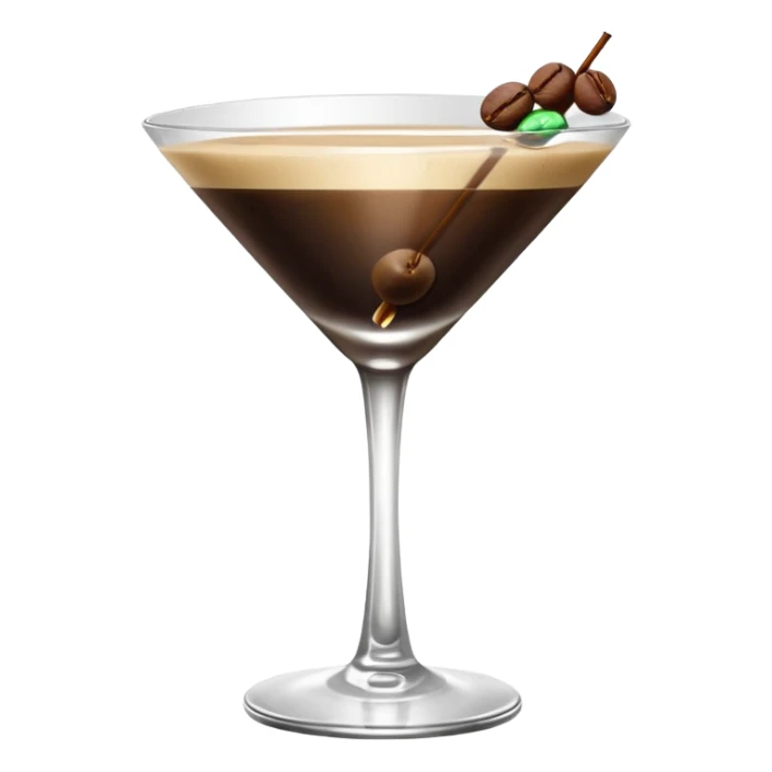 espresso martini cocktail ultra hd k sticker