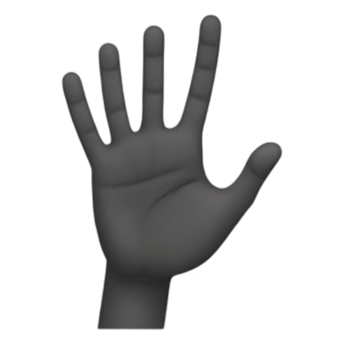 Mano con dedo pulgar hacia arriba sticker