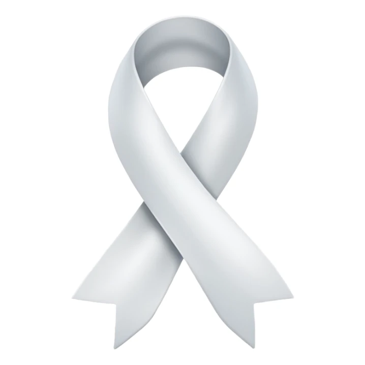 I want a white ribbon emoji sticker