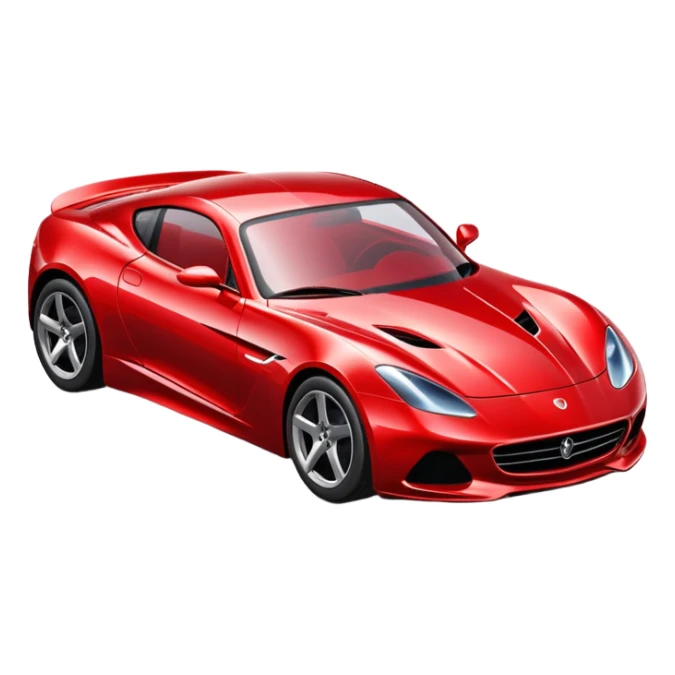 sleek sports car sticker