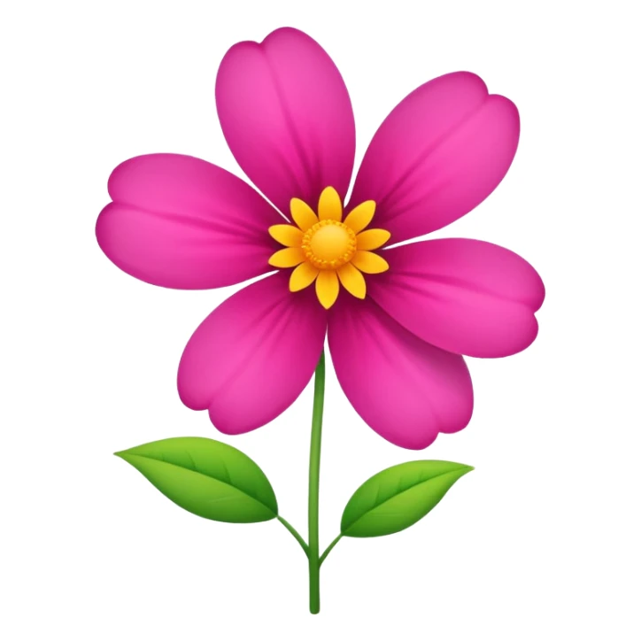 a Flower  on a new growing plant  sticker