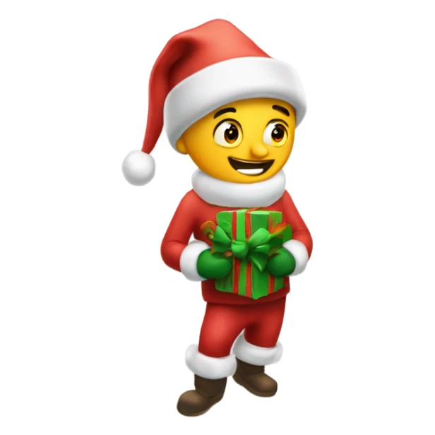 christmas themed skibidi flicker gooning ahh emoji sticker