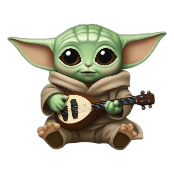 Baby yoda and baby mandolorian sticker