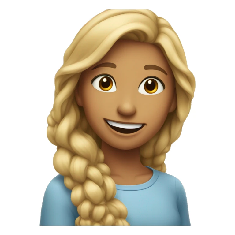 Happy sister face sticker