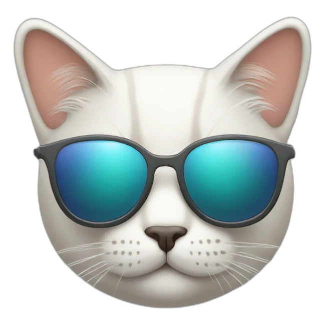 Cat with sunglasses sticker
