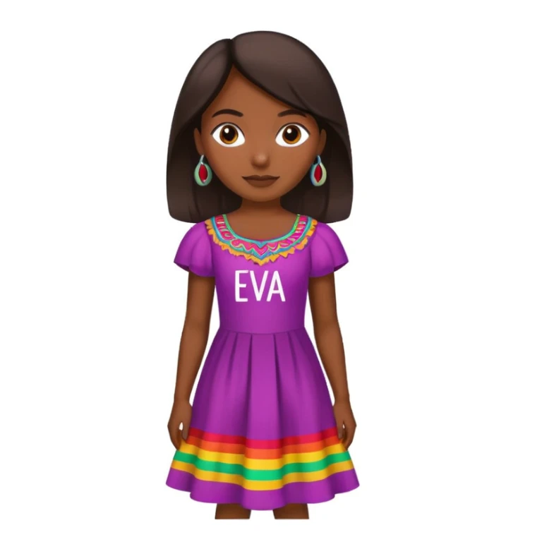 una niña peruana que ponga eva al fondo  sticker