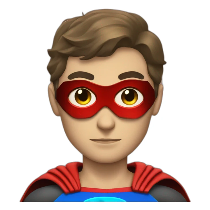 SUPERHERO LOOKING LIKE SUPERMAN WITH RED LAZERS FROM EYES  sticker