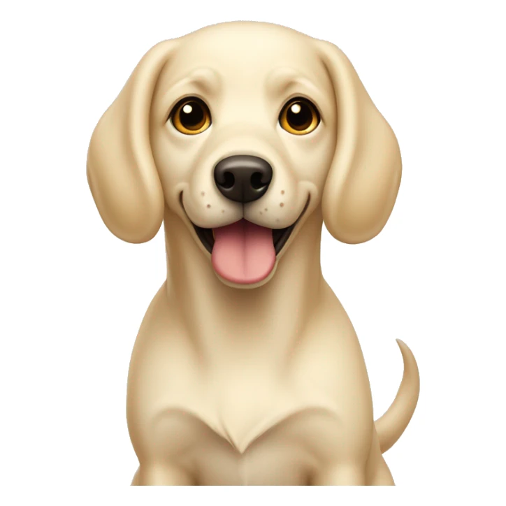 Cream-coloured Sharpey dog sticker