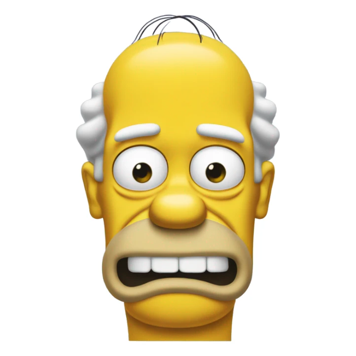 Face of Homer Simpson sticker