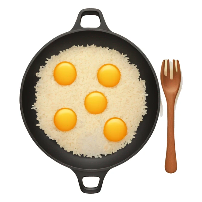 skillet with rice, peppers, and cheese sticker
