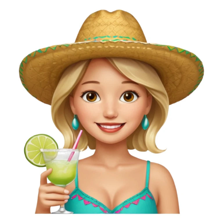 Jennifer Lawrence, drinking a margerita  sticker