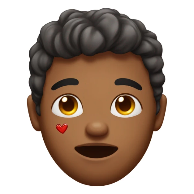 Love with stomach butterflies and tears on his face  sticker