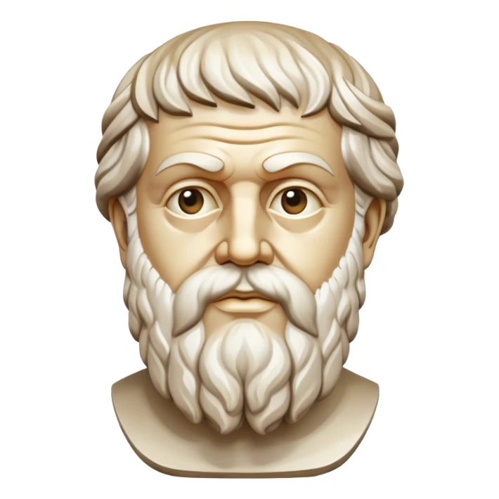statue of plato sticker