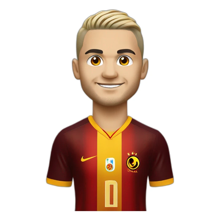 Mauro Icardi in a Galatasaray Jersey, yellow haired sticker