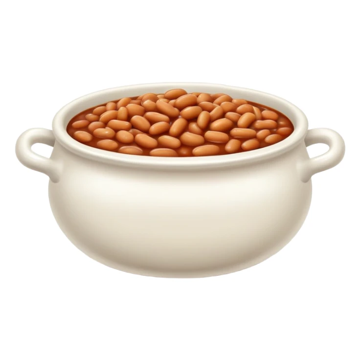 Bowl of baked beans sticker