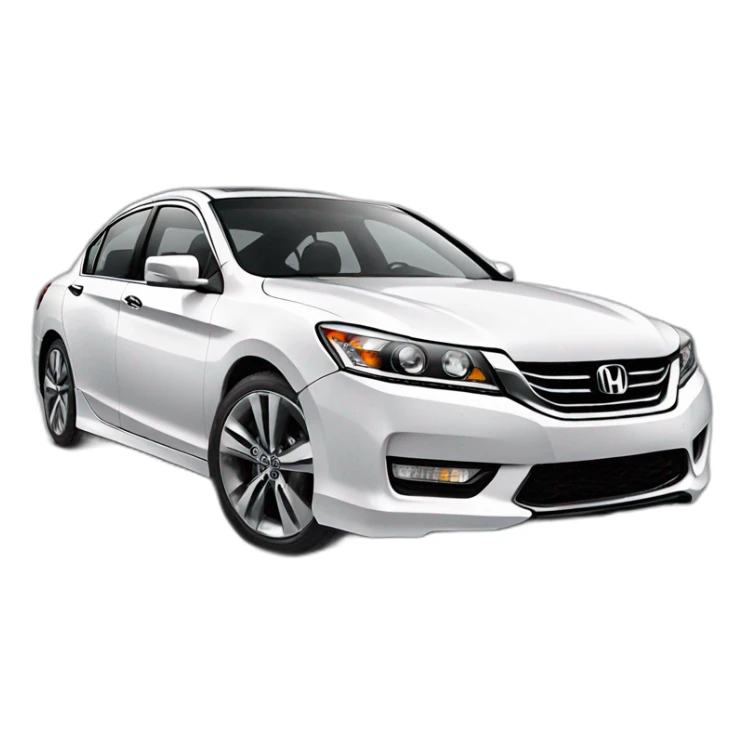 Honda Accord 2013 white sticker