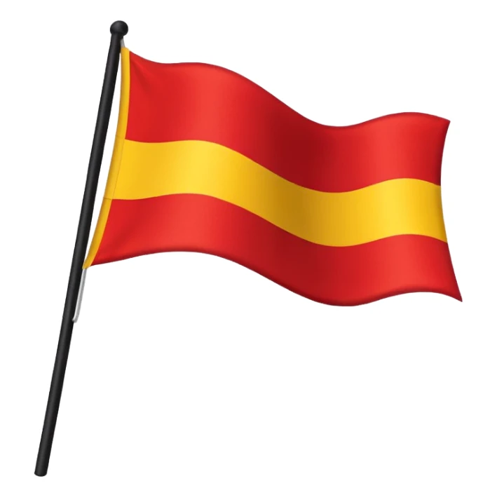 Bandera con colores, rojo, amarillo y negro sticker