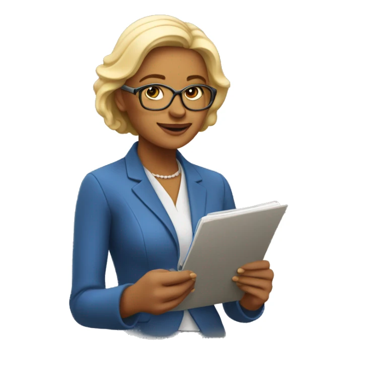 Warm , honest, beautiful and charming lady who counsel , coach and taking notes to help others sticker