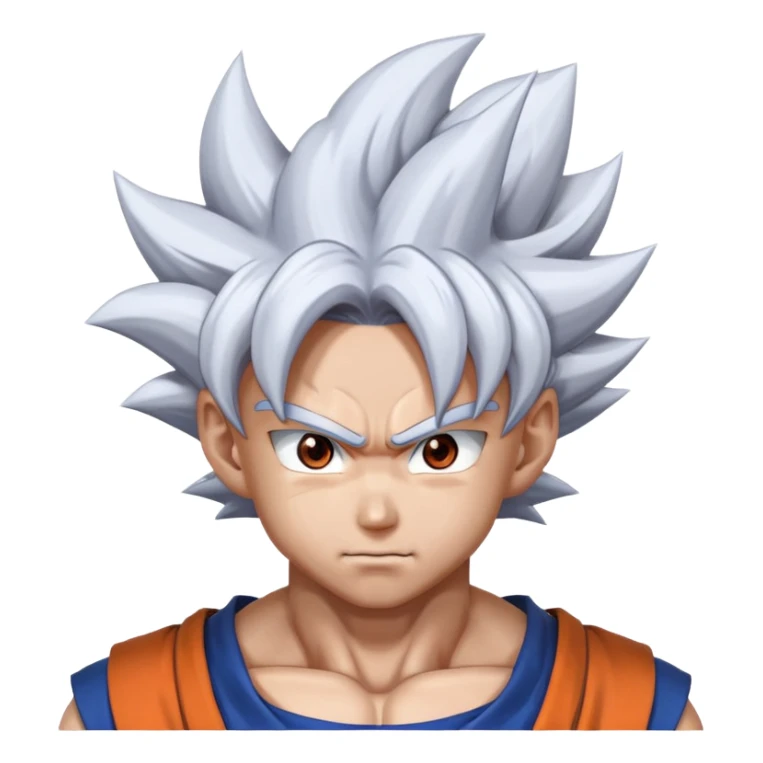 Goku ultrainstinto con el pelo blanco sticker