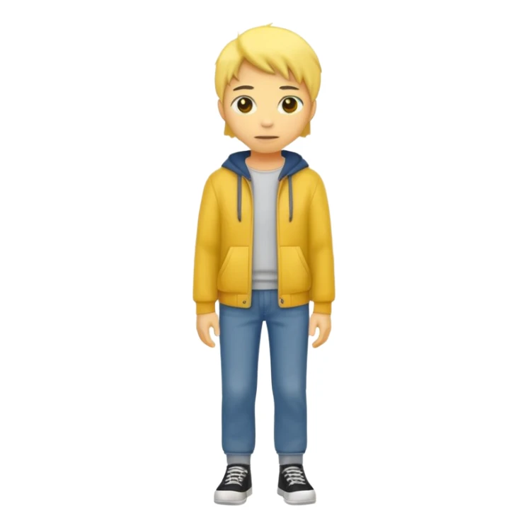 Star with a human full body yellow skin sticker