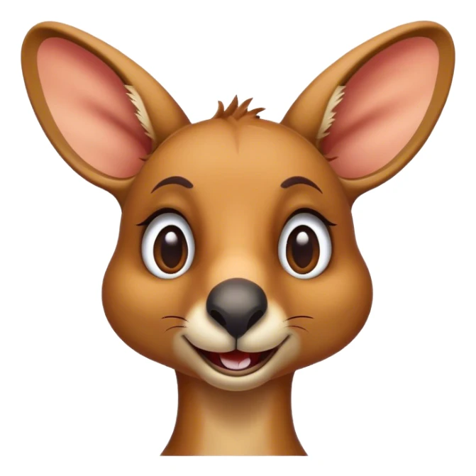 Cinematic Realistic Comical Kangaroo Portrait Emoji, Head tilted dramatically with an exaggeratedly amused expression, featuring a striking, richly textured tawny coat with bold natural markings and wide, expressive eyes full of playful disbelief, rendered with lifelike precision and dynamic natural light, high shine, dramatic yet playful, styled with an air of cheeky outback mischief, soft glowing outline, capturing the essence of a spirited and over‐the‐top kangaroo that looks ready to bound its way into viral fame! sticker