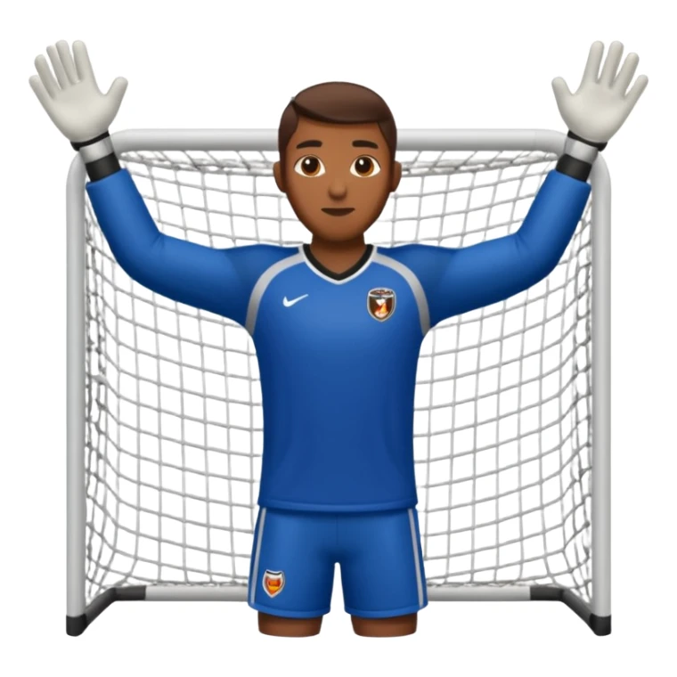 football goal keeper with net sticker