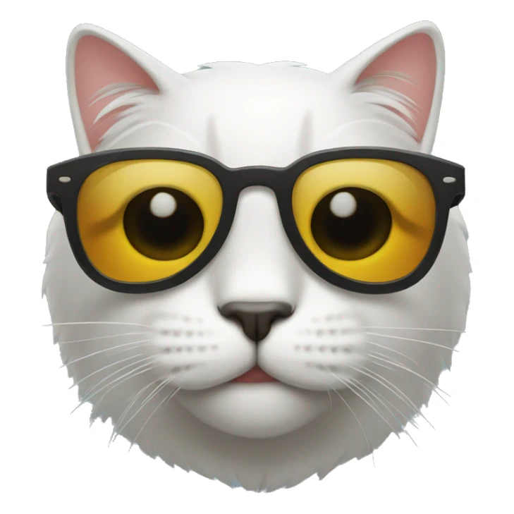 Cat with sunglasses sticker