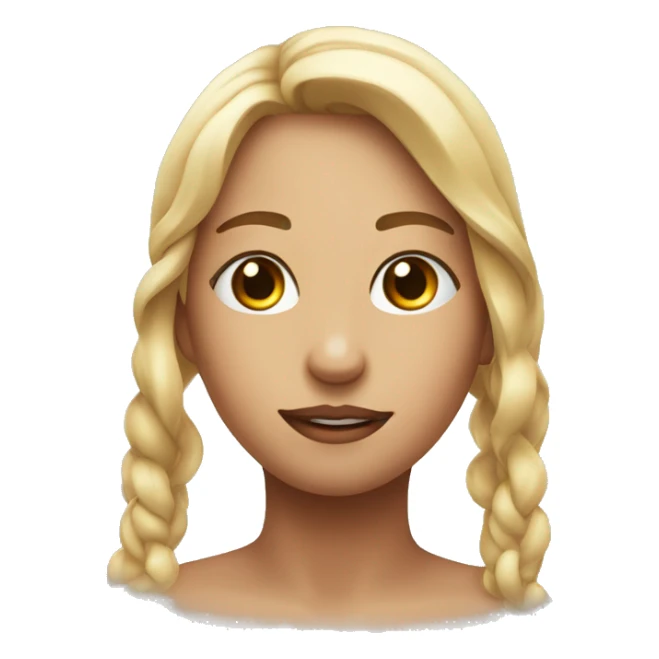 Intrigued face, mouth closed but a bit lowered down, eve brows raised, face looking from a bit if side angle sticker