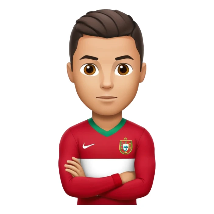 Cristiano Ronaldo soccer player with Portugal jersey sticker