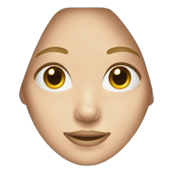 white woman with blonde straight hair sticker