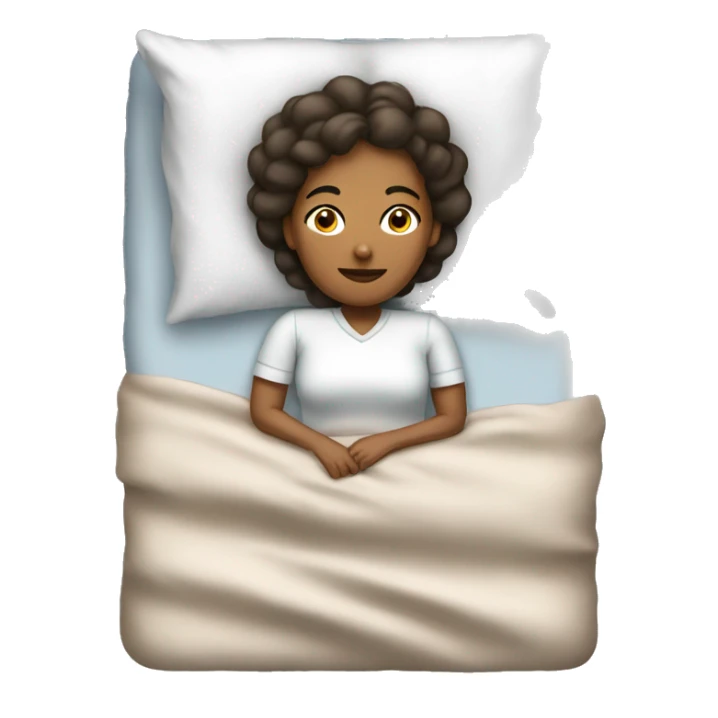 English woman lying on bed sticker