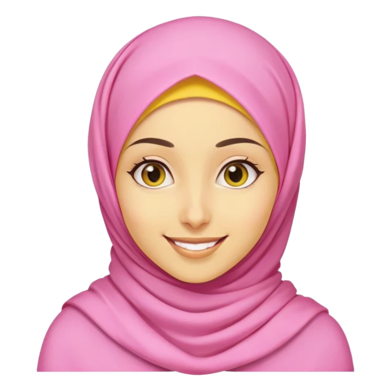 "- Nữ
- 25 tuổi
- Da vàng
- Đầu đội khăn Hijab hồng
- Cười mỉm
" sticker