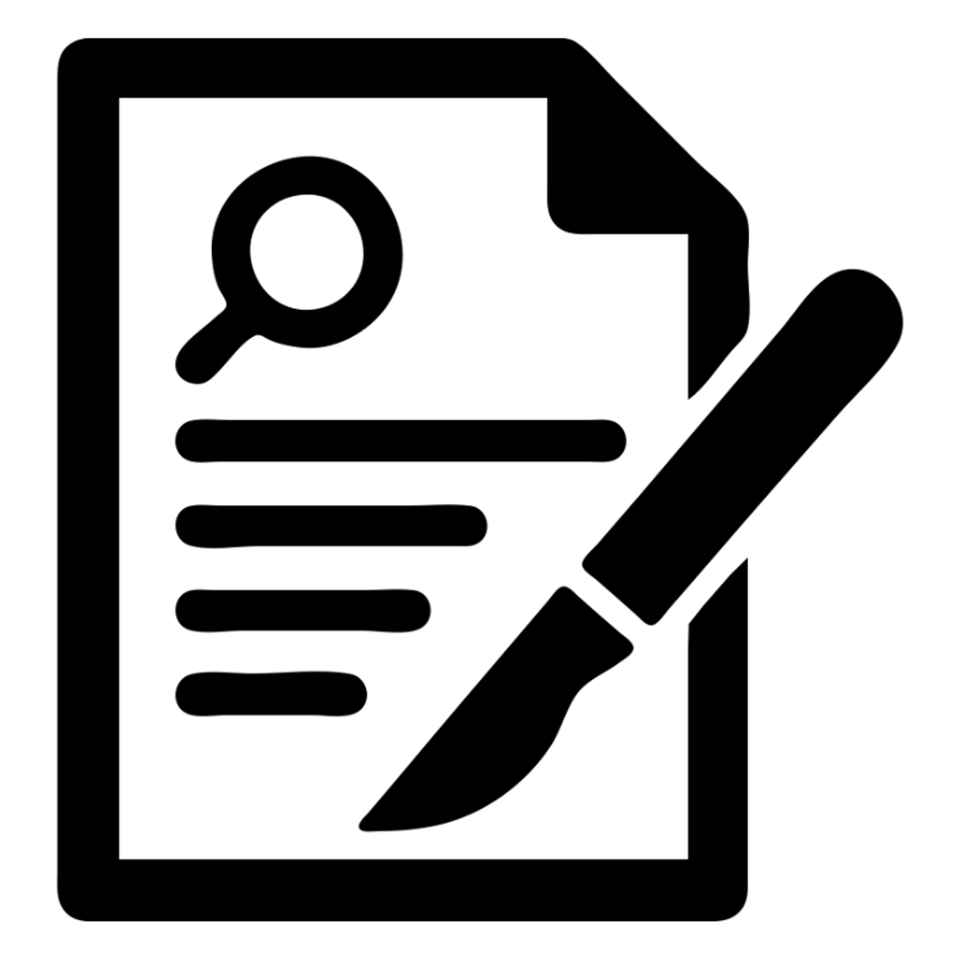 research paper with a scalpel, professional and technical, scholarly and precise sticker