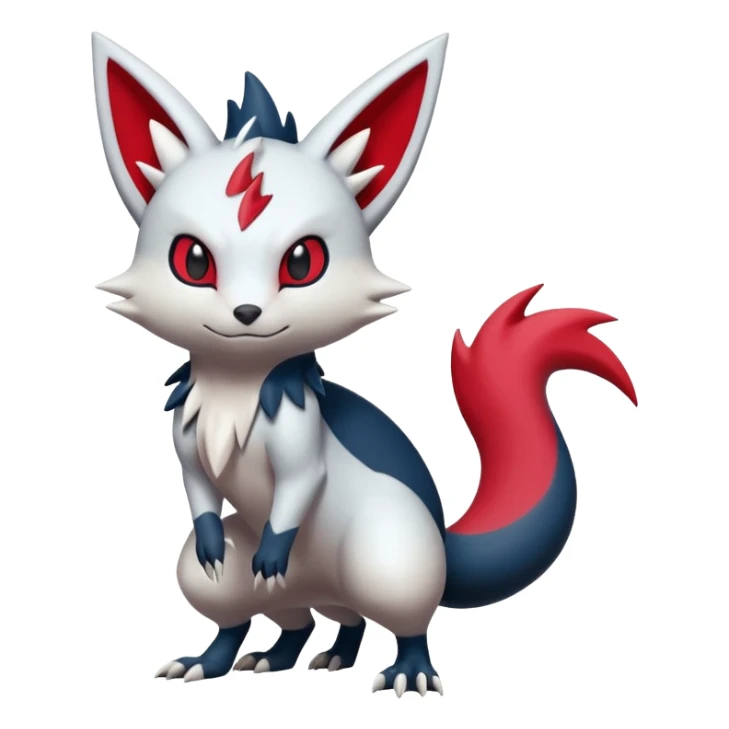 Sneasel-Zangoose-Fakémon-hybrid-creature (full body)  sticker