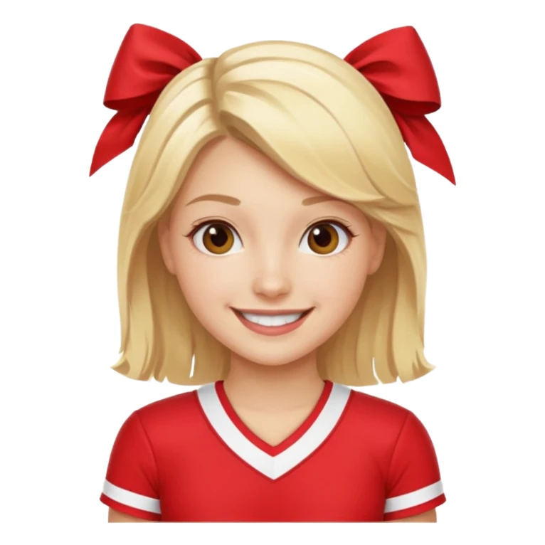 create an emoji of a cheerleader sticker