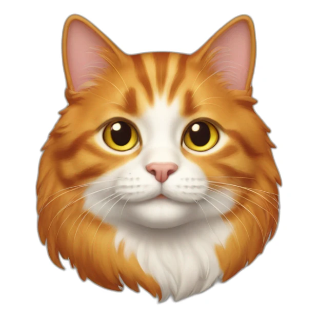 a ginger cat, big sticker