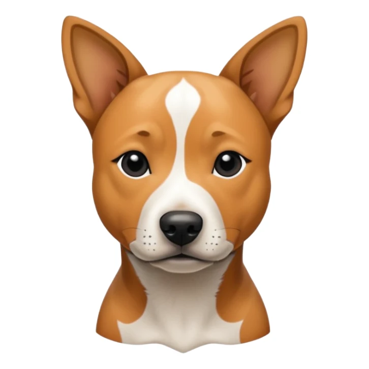 Pitbull Jack Russell Australian cattle dog mix with black spot on her butt  sticker