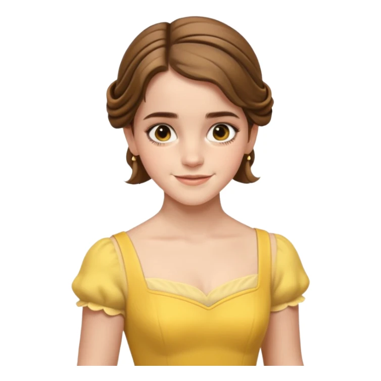 emma watson as belle Cinematic Realistic sticker