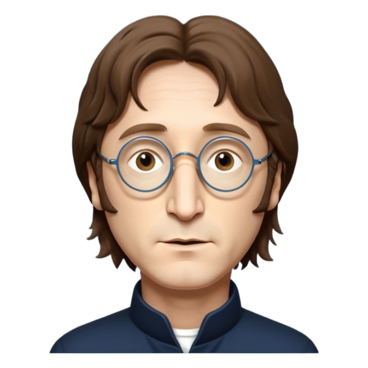 Cinematic realistic ultra HD - portrait of john Lennon sticker