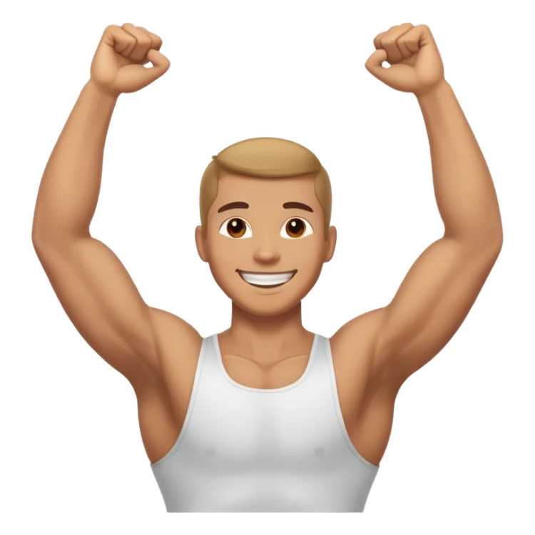 motivated person with arms raised in triumph sticker