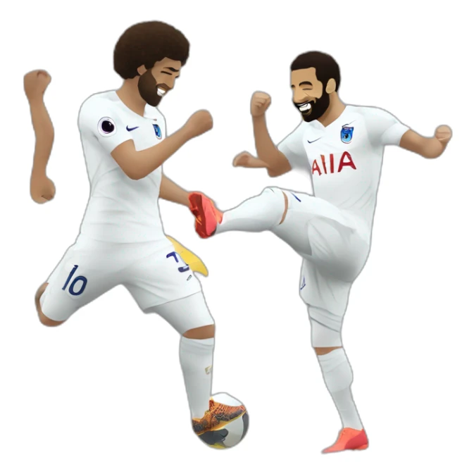 Kylian mbappé ans Mohamed Salah dancing sticker